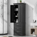 Armadietto alto con cassetti per bagno/ufficio