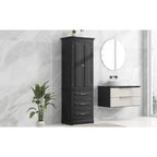 Armadietto alto con cassetti per bagno/ufficio