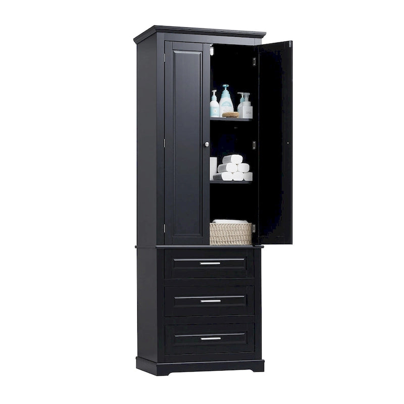 Armadietto alto con cassetti per bagno/ufficio