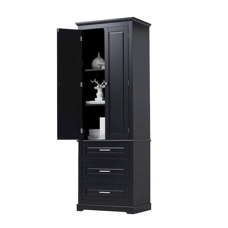 Armadietto alto con cassetti per bagno/ufficio