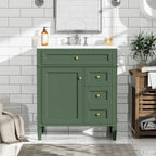 Mobile lavabo da bagno da 76 cm con lavello, mobile contenitore da bagno con 2 cassetti e un cassetto basculante, mobile lavabo a lavello singolo