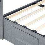Struttura Letto Matrimoniale con Contenitore a Gas e Porte USB