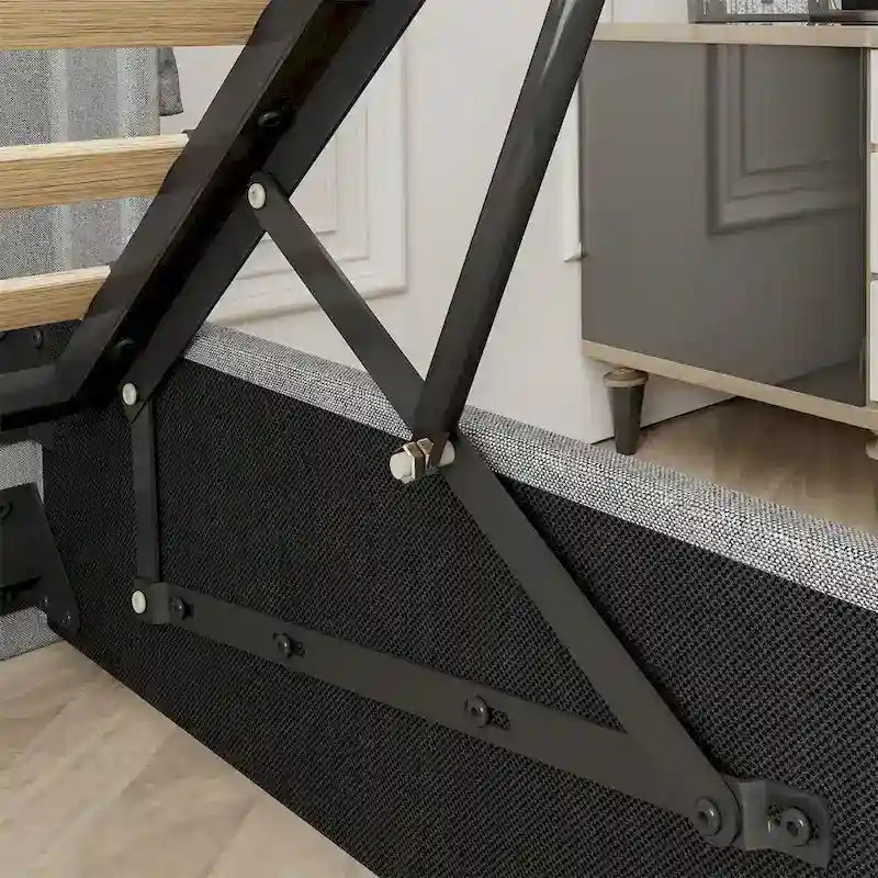 Struttura Letto Matrimoniale con Contenitore a Gas e Porte USB