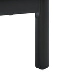 Madia TV 3 ante con inserto in rattan e finitura legno